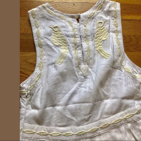 Free people bird embroidered dress NWOT SZ 2 - Picture 7 of 8